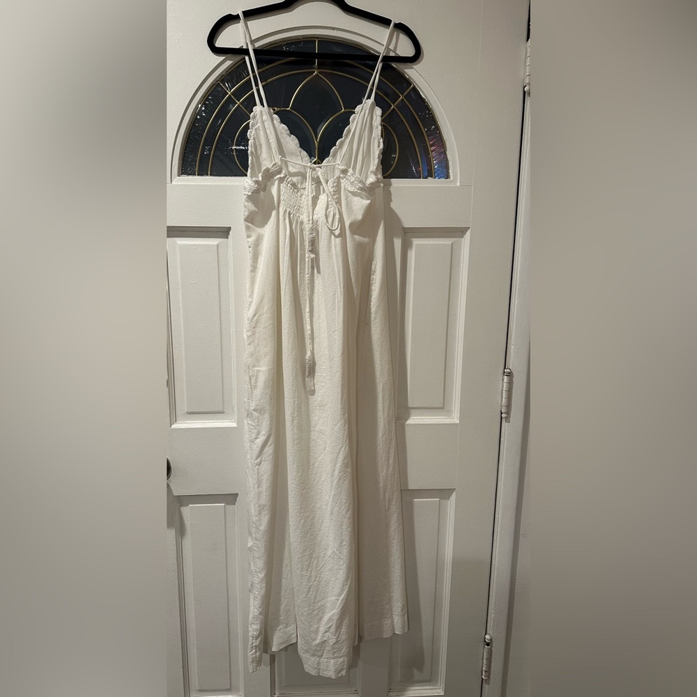 NWT Free People Lovey Maxi Dress in Ivory Size Medium - Picture 2 of 5